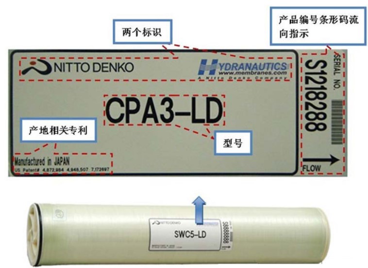 海德能反渗透膜真伪鉴别方法